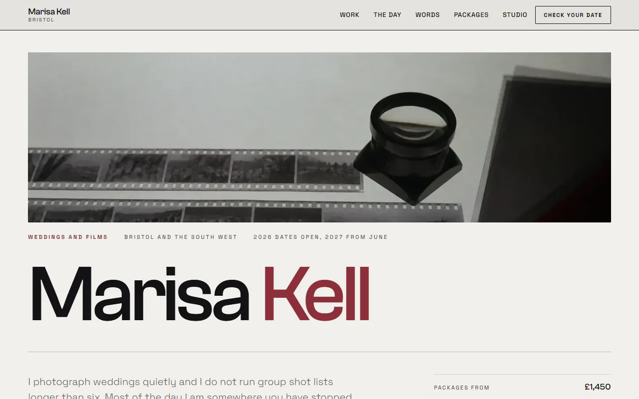 Marisa Kell, a Dashing template that suits creative, beauty businesses