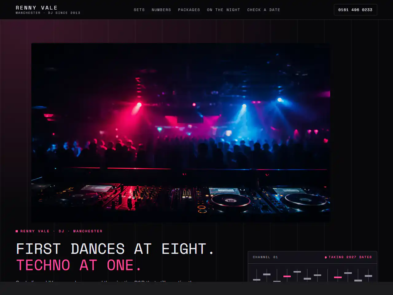 Renny Vale, a Dashing template that suits creative, education, events, personal brand businesses