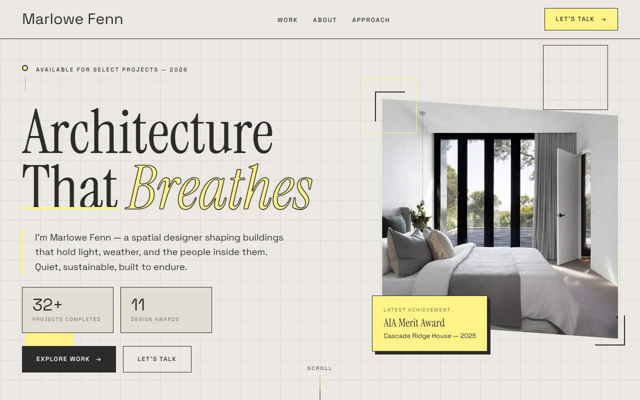 Meridian Drafthouse, a Dashing template that suits personal brand, professional services businesses